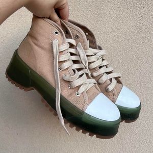 Zara khaki sneakers